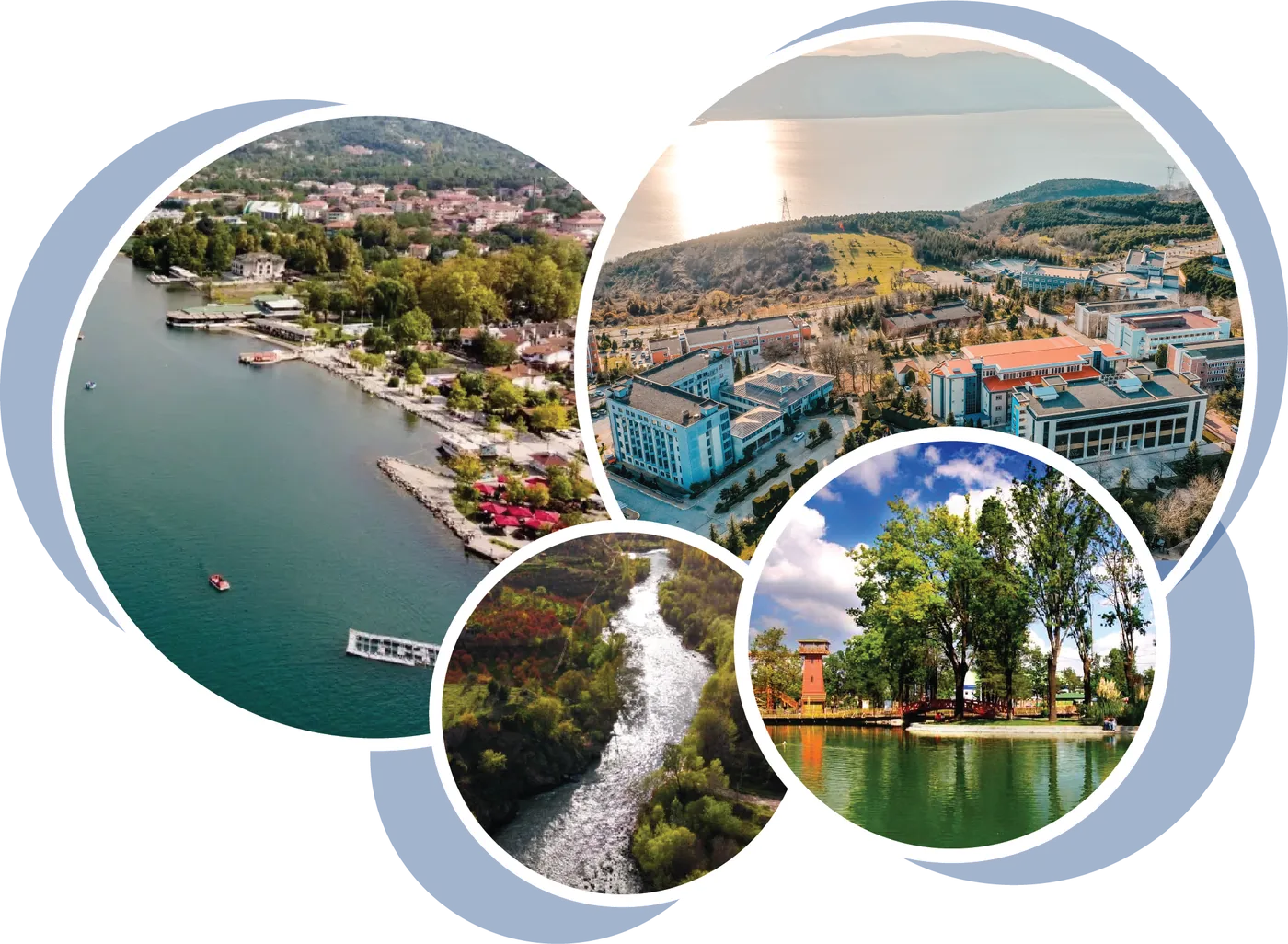 Lake Sapanca, Sakarya University campus and the region's rivers and parks